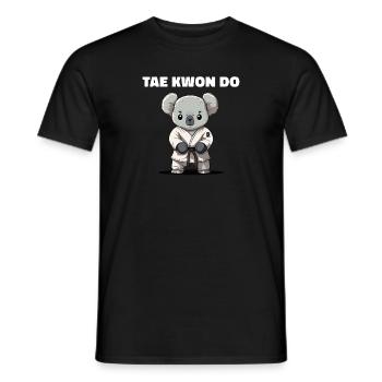 Taekwondo Koala Kid Kämpfer - Männer T-Shirt - Schwarz - Vorne - AI Model Male 178 light (178cm)