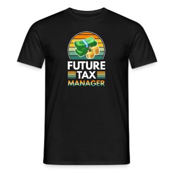 Futur directeur fiscal - T-shirt homme - noir - Devant - AI Model Male 178 light (178cm)