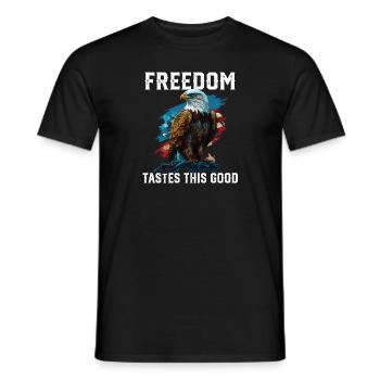 Freedom Tastes This Good Patriotic Patriotism - Männer T-Shirt - Schwarz - Vorne - AI Model Male 178 light (178cm)