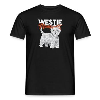West Highland White Terrier Westie - Männer T-Shirt - Schwarz - Vorne - AI Model Male 178 light (178cm)