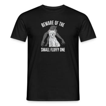 West Highland White Terrier Westie - Männer T-Shirt - Schwarz - Vorne - AI Model Male 178 light (178cm)