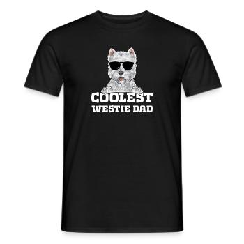 West Highland White Terrier Westie - Männer T-Shirt - Schwarz - Vorne - AI Model Male 178 light (178cm)