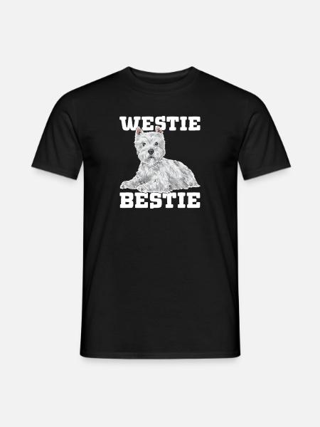 West Highland White Terrier Westie - Mænd T-shirt - sort