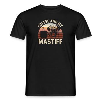 Mastiff Chien Vieux Mastiff anglais - T-shirt homme - noir - Devant - AI Model Male 178 light (178cm)