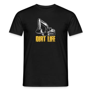 Opérateur de machines de construction Conducteur de pelle Conducteur de pelle Ouvriers de la construction - T-shirt homme - noir - Devant - AI Model Male 178 light (178cm)