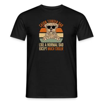 Cairn Terrier Hund - Männer T-Shirt - Schwarz - Vorne - AI Model Male 178 light (178cm)