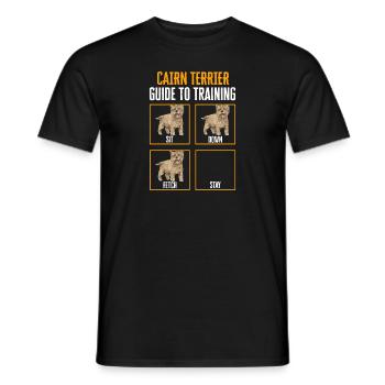 Cairn Terrier Hund - Männer T-Shirt - Schwarz - Vorne - AI Model Male 178 light (178cm)