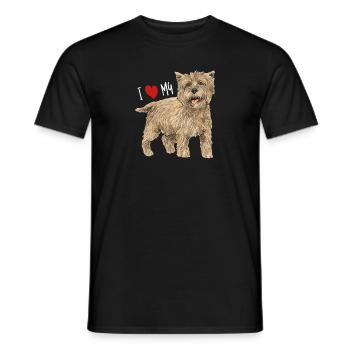 Cairn Terrier Chien - T-shirt homme - noir - Devant - AI Model Male 178 light (178cm)