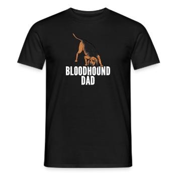Bloodhound Hund Bluthund - Männer T-Shirt - Schwarz - Vorne - AI Model Male 178 light (178cm)