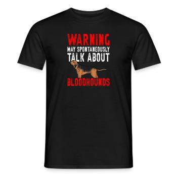Bloodhound Hund Bluthund - Männer T-Shirt - Schwarz - Vorne - AI Model Male 178 light (178cm)