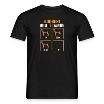 Bloodhound Hund Bluthund - Männer T-Shirt - Schwarz - Vorne - AI Model Male 178 light (178cm)