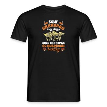 Cueillette de champignons Cueillette de champignons Cueillette de champignons - T-shirt homme - noir - Devant - AI Model Male 178 light (178cm)