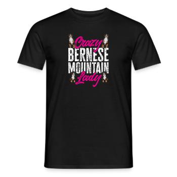 Bernese Mountain Dog - Men's T-Shirt - black - Front - AI Model Male 178 light (178cm)