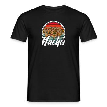 Cheese Nachos Jalapenos Mexico Mexican cuisine - Männer T-Shirt - Schwarz - Vorne - AI Model Male 178 light (178cm)