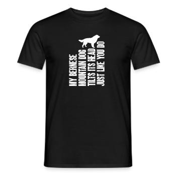 Bouvier bernois - T-shirt homme - noir - Devant - AI Model Male 178 light (178cm)