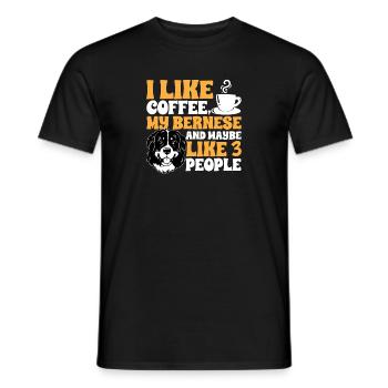 Bernese Mountain Dog - Men's T-Shirt - black - Front - AI Model Male 178 light (178cm)