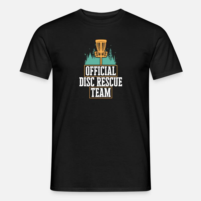 Discgolf Disc Golf Frisbee - Männer T-Shirt - Schwarz
