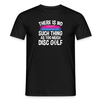Discgolf Disc Golf Frisbee - Männer T-Shirt - Schwarz - Vorne - AI Model Male 178 light (178cm)