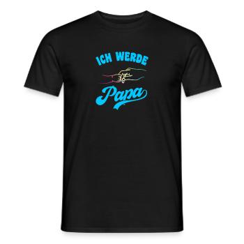Ich werde Papa Vater Väter Vatertag - Männer T-Shirt - Schwarz - Vorne - AI Model Male 178 light (178cm)