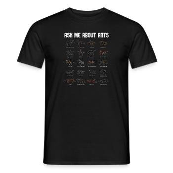 Ant Insect Collector Entomologist - Men's T-Shirt - black - Front - AI Model Male 178 light (178cm)