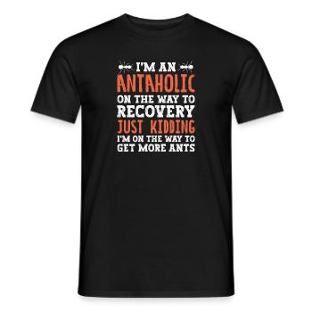 Ant Insect Collector Entomologist - Men's T-Shirt - black - Front - AI Model Male 178 light (178cm)