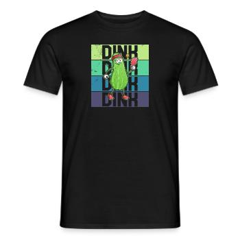 Pickelball Pickle Schläger Gurke Lustig - Männer T-Shirt - Schwarz - Vorne - AI Model Male 178 light (178cm)