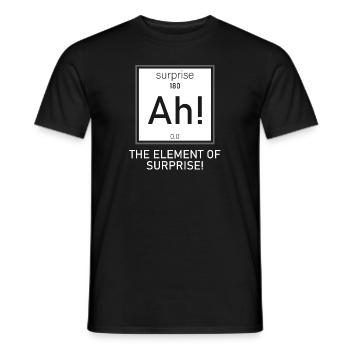 Element of Surprise - Men's T-Shirt - black - Front - AI Model Male 178 light (178cm)