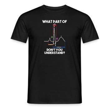Cardiology Nurse Cardiologist - Men's T-Shirt - black - Front - AI Model Male 178 light (178cm)