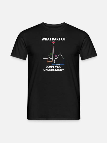Kardiologie Krankenschwester Kardiologe - Männer T-Shirt - Schwarz