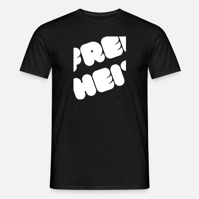 Frei-heit - Männer T-Shirt - Schwarz