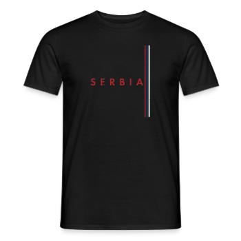 Belgrade Serbia Serbian Serbian Srbija Yugoslavija - Männer T-Shirt - Schwarz - Vorne - AI Model Male 178 light (178cm)