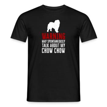 Chow Chow Hund - Männer T-Shirt - Schwarz - Vorne - AI Model Male 178 light (178cm)