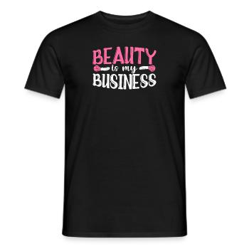 Beauty Is My Business - Männer T-Shirt - Schwarz - Vorne - AI Model Male 178 light (178cm)