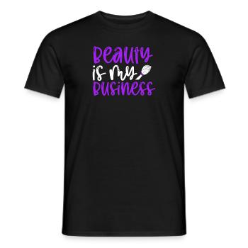 Beauty Is My Business - Men's T-Shirt - black - Front - AI Model Male 178 light (178cm)