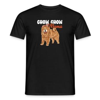 Chow Chow Hund - Männer T-Shirt - Schwarz - Vorne - AI Model Male 178 light (178cm)