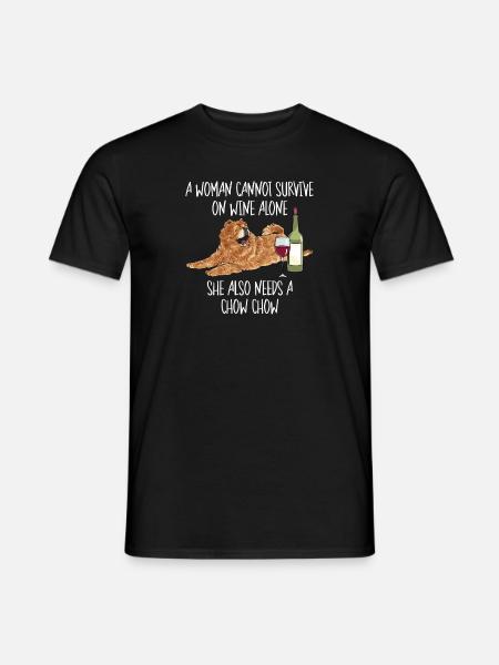 Chow Chow Dog - Men's T-Shirt - black