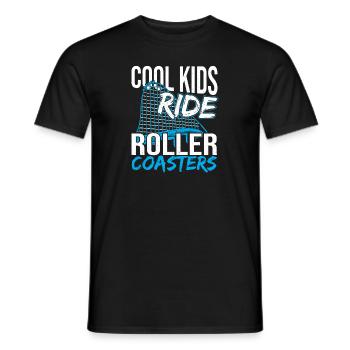Parc à thème Parc d’attractions Boy Cool Kids Ride Reel - T-shirt homme - noir - Devant - AI Model Male 178 light (178cm)