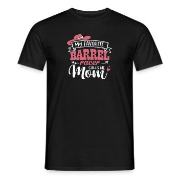 Mon événement de rodéo de baril préféré de maman rodéo Barrel Ra - T-shirt homme - noir - Devant - AI Model Male 178 light (178cm)