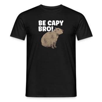 Capybara rodent - Men's T-Shirt - black - Front - AI Model Male 178 light (178cm)