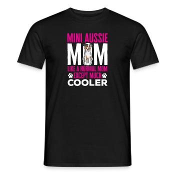 Miniature Australian Shepherd - Men's T-Shirt - black - Front - AI Model Male 178 light (178cm)