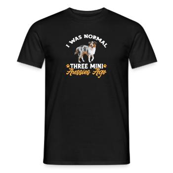Miniature Australian Shepherd - Men's T-Shirt - black - Front - AI Model Male 178 light (178cm)