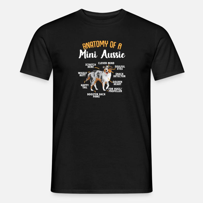 Miniature Australian Shepherd - Men's T-shirt - black