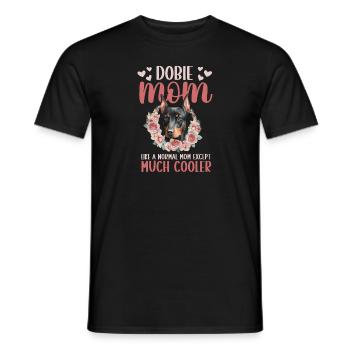 Doberman Pinscher Dog Dobie - Men's T-Shirt - black - Front - AI Model Male 178 light (178cm)