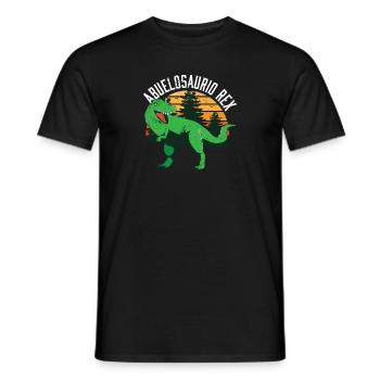 Abuelosaurio Rex I Funny Grandpa T-Rex - Männer T-Shirt - Schwarz - Vorne - AI Model Male 178 light (178cm)