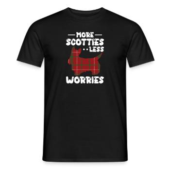 Scottish Terrier Scottie Hund - Männer T-Shirt - Schwarz - Vorne - AI Model Male 178 light (178cm)
