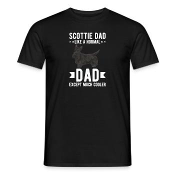 Scottish Terrier Scottie Hund - Männer T-Shirt - Schwarz - Vorne - AI Model Male 178 light (178cm)