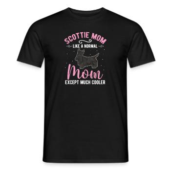 Scottish Terrier Scottie Hund - Männer T-Shirt - Schwarz - Vorne - AI Model Male 178 light (178cm)