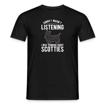 Scottish Terrier Scottie Hund - Männer T-Shirt - Schwarz - Vorne - AI Model Male 178 light (178cm)