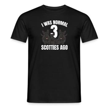 Scottish Terrier Scottie Hund - Männer T-Shirt - Schwarz - Vorne - AI Model Male 178 light (178cm)