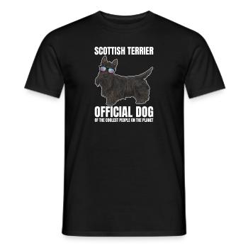 Scottish Terrier Scottie Hund - Männer T-Shirt - Schwarz - Vorne - AI Model Male 178 light (178cm)